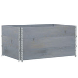Vidaxl paletopzetranden 3 ks 120x80 cm pevná borovice šedá šedá