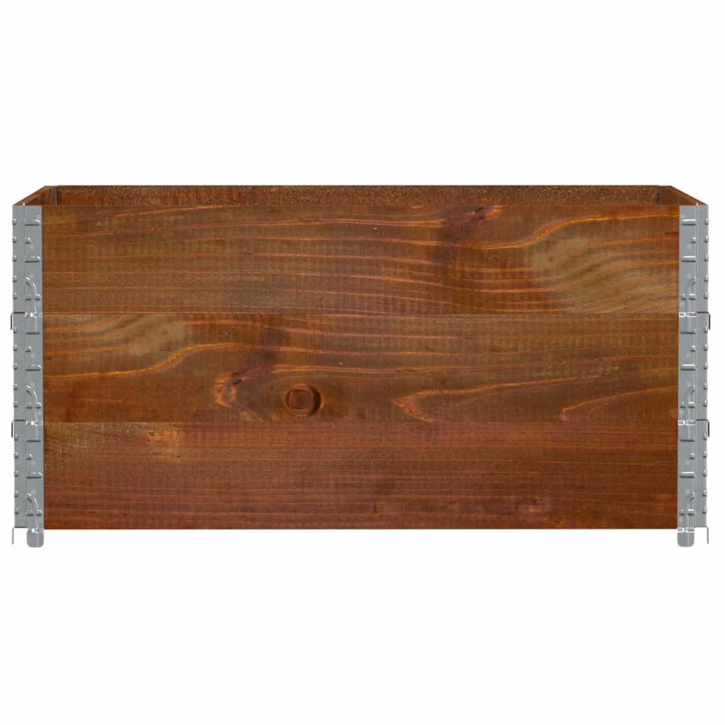 Vidaxl paletopzeTranden 3 ks 120x80 cm pevná borovice borovice hnědá