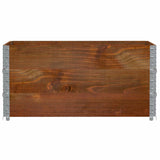 Vidaxl paletopzeTranden 3 ks 120x80 cm pevná borovice borovice hnědá