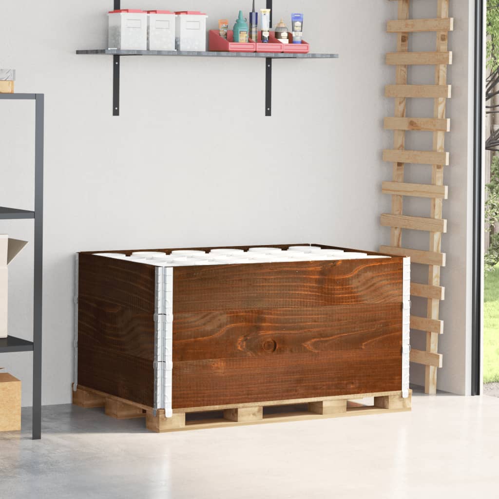 Vidaxl paletopzeTranden 3 ks 120x80 cm pevná borovice borovice hnědá