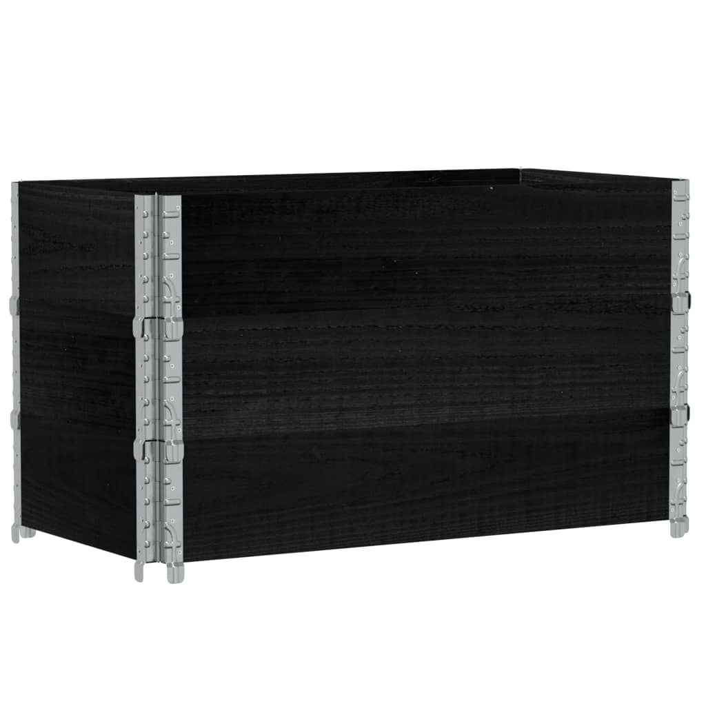 Vidaxl paletopzetranden 3 ks 100x50 cm pevná borovice černá černá černá