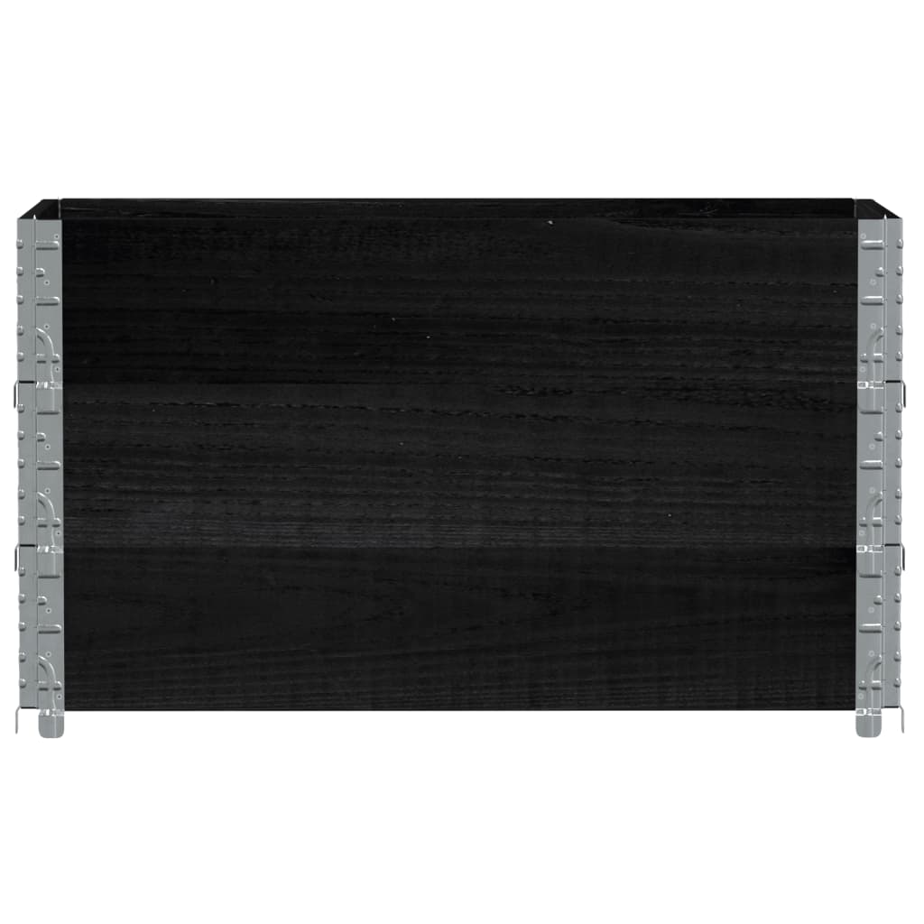 Vidaxl paletopzetranden 3 ks 100x50 cm pevná borovice černá černá černá