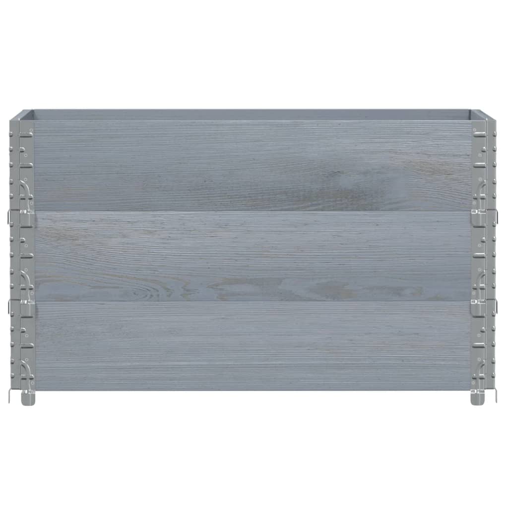Vidaxl paletopzeTranden 3 ks 100x50 cm pevná borovice šedá