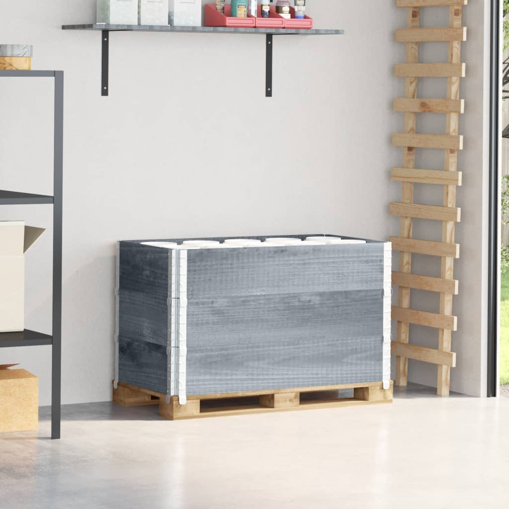 Vidaxl paletopzeTranden 3 ks 100x50 cm pevná borovice šedá