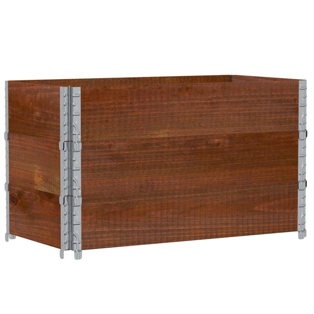 Vidaxl paletopzeTranden 3 ks 100x50 cm pevná borovice borovice hnědá
