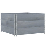Vidaxl paletopzeTranden 3 ks 100x100 cm pevná borovice šedá
