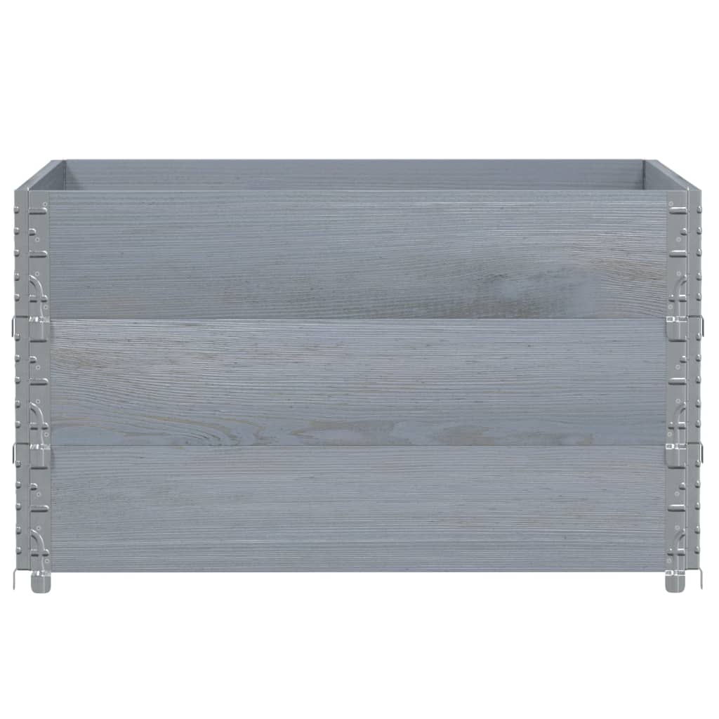 Vidaxl paletopzeTranden 3 ks 100x100 cm pevná borovice šedá