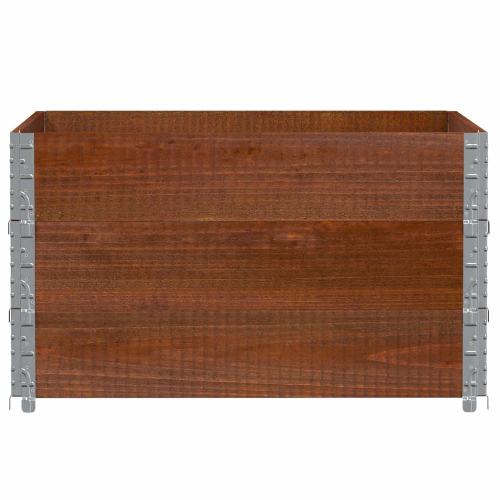 Vidaxl paletopzetranden 3 ks 100x100 cm pevná borovice borovice hnědá