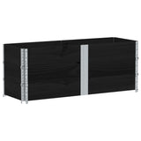 Vidaxl paletopzetranden 3 st 150x50 cm pevná borovice černá černá černá