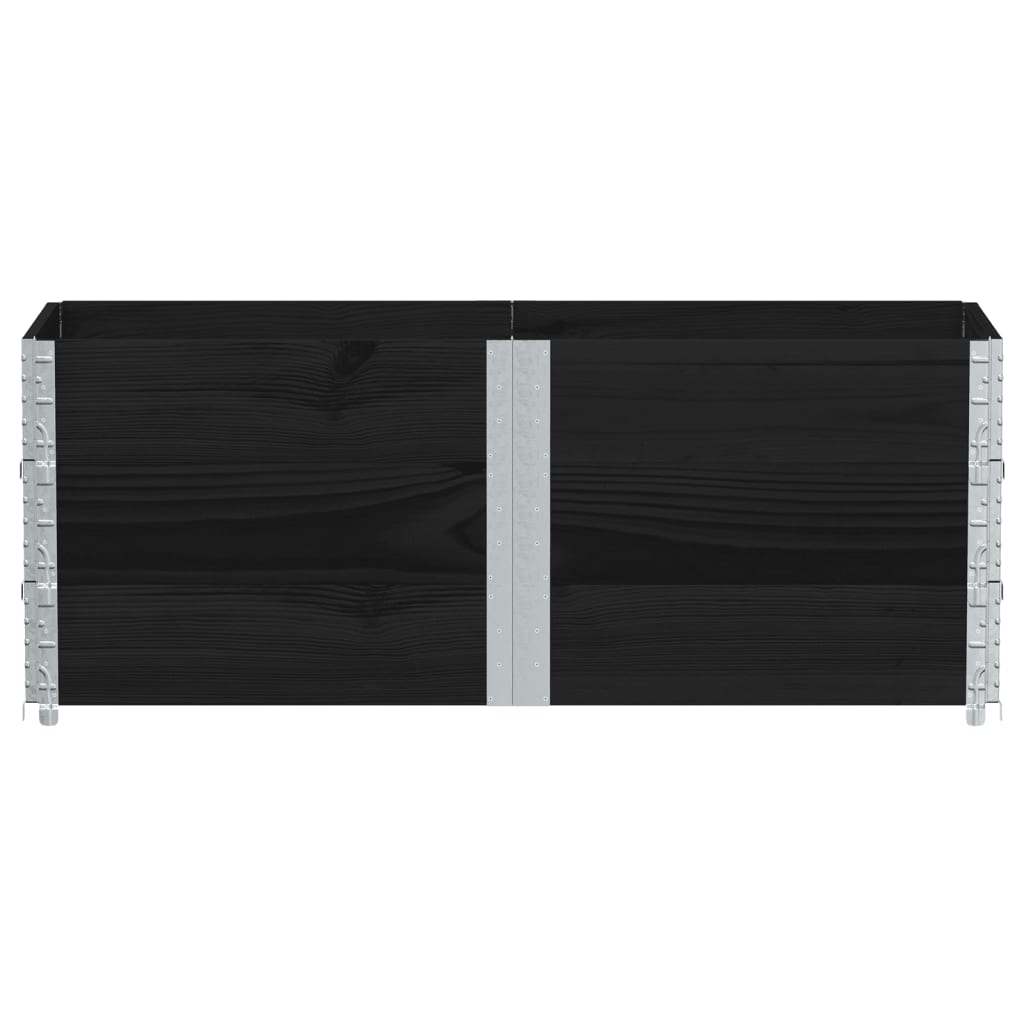 Vidaxl paletopzetranden 3 st 150x50 cm pevná borovice černá černá černá