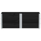 Vidaxl paletopzetranden 3 st 150x50 cm pevná borovice černá černá černá