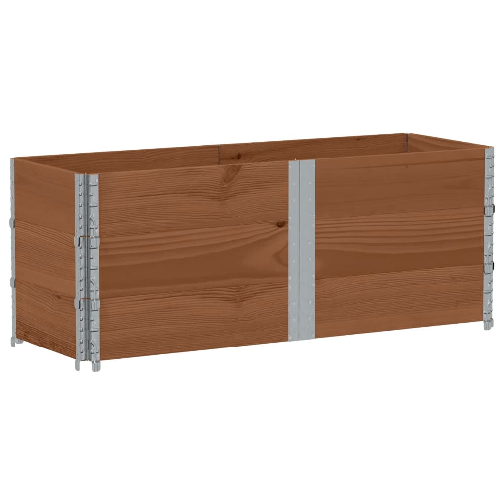 Vidaxl paletopzetranden 3 st 150x50 cm pevná borovice hnědá borovice