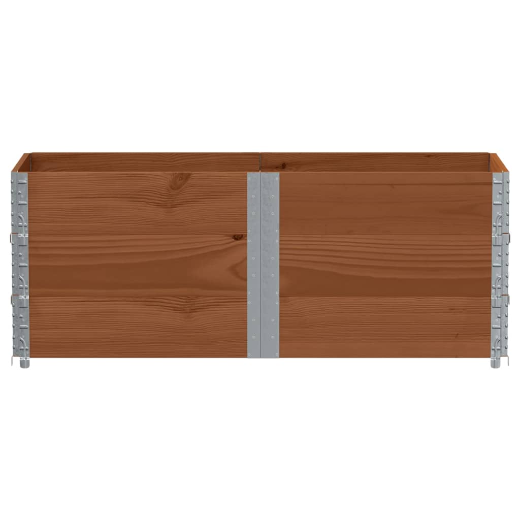 Vidaxl paletopzetranden 3 st 150x50 cm pevná borovice hnědá borovice