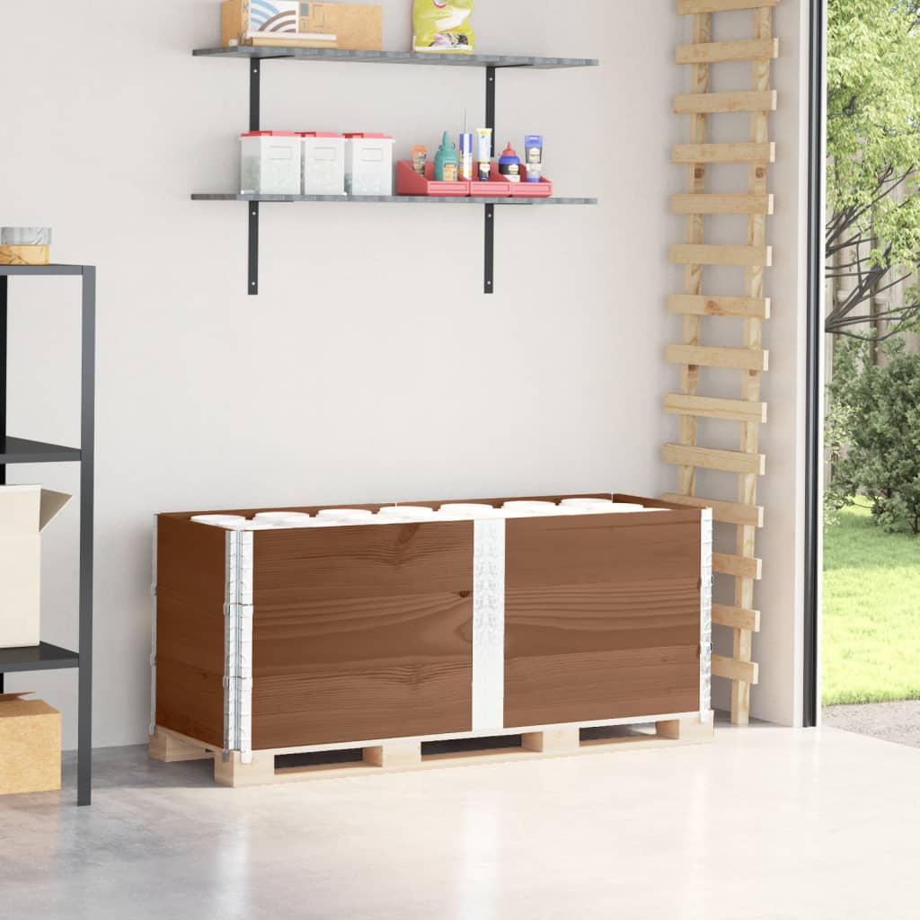 Vidaxl paletopzetranden 3 st 150x50 cm pevná borovice hnědá borovice
