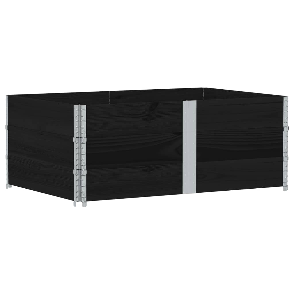 Vidaxl Palletopzetranden 3 ST 150x100 cm Pino nero nero