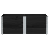 Vidaxl Palletopzetranden 3 ST 150x100 cm Pino nero nero