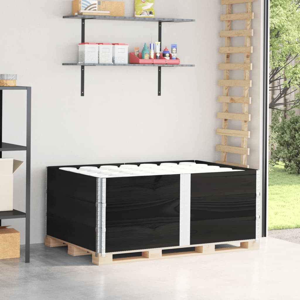 Vidaxl Palletopzetranden 3 ST 150x100 cm Pino nero nero