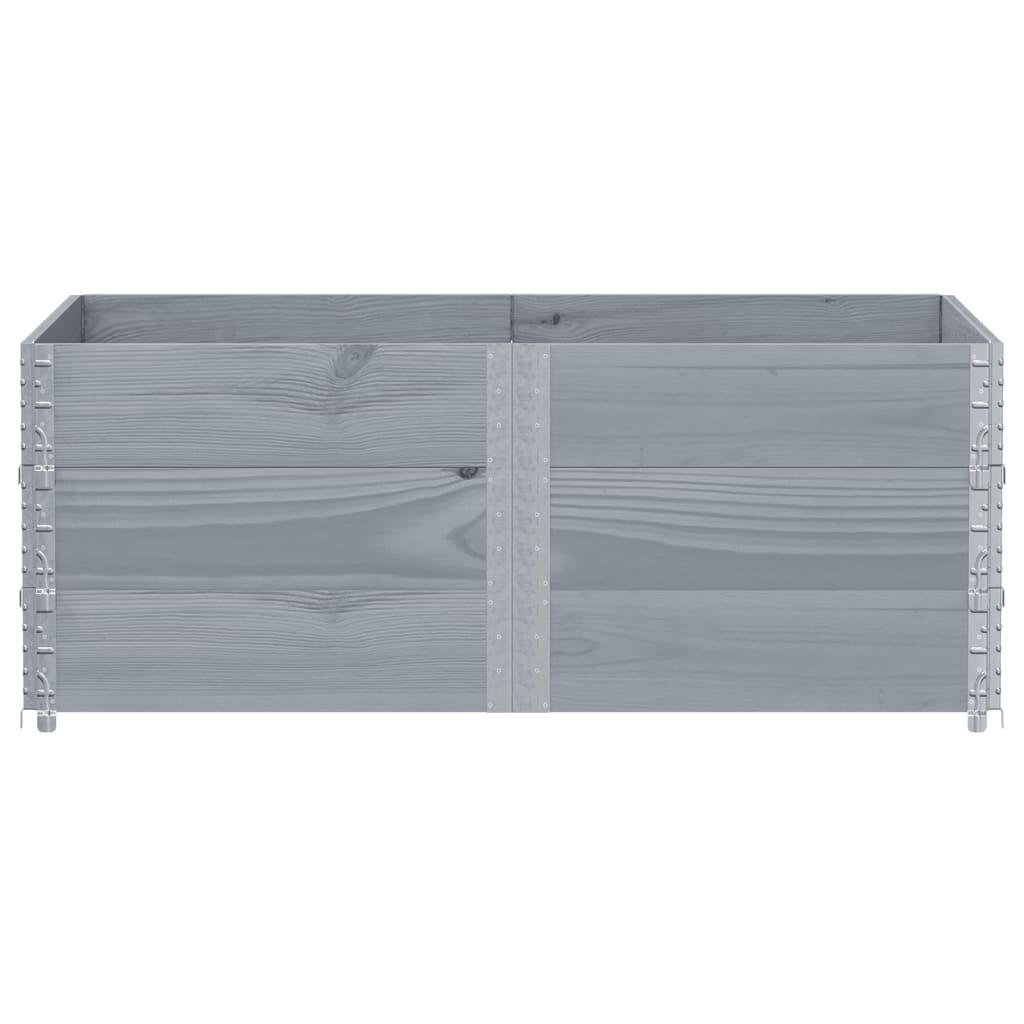 Vidaxl Palletopzetranden 3 ST 150x100 cm Grigio grigio pino grigio