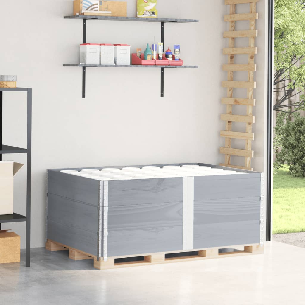 Vidaxl Palletopzetranden 3 ST 150x100 cm Grigio grigio pino grigio