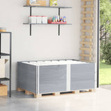 Vidaxl Palletopzetranden 3 ST 150x100 cm Grigio grigio pino grigio