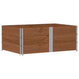 Vidaxl paletopzetranden 3 st 150x100 cm pevná borovice hnědá borovice