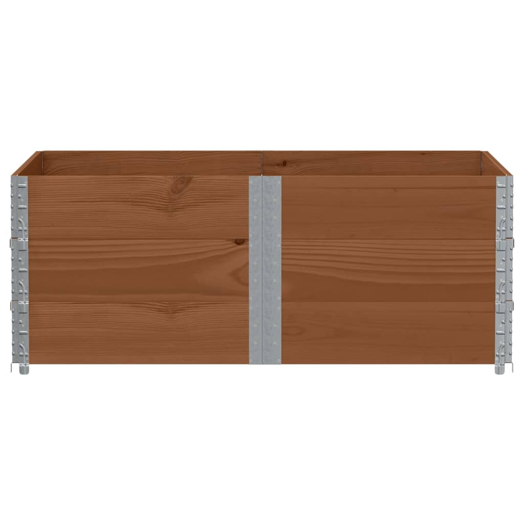Vidaxl paletopzetranden 3 st 150x100 cm pevná borovice hnědá borovice
