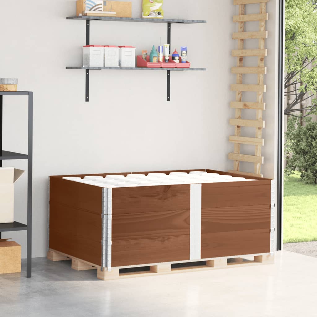 Vidaxl paletopzetranden 3 st 150x100 cm pevná borovice hnědá borovice