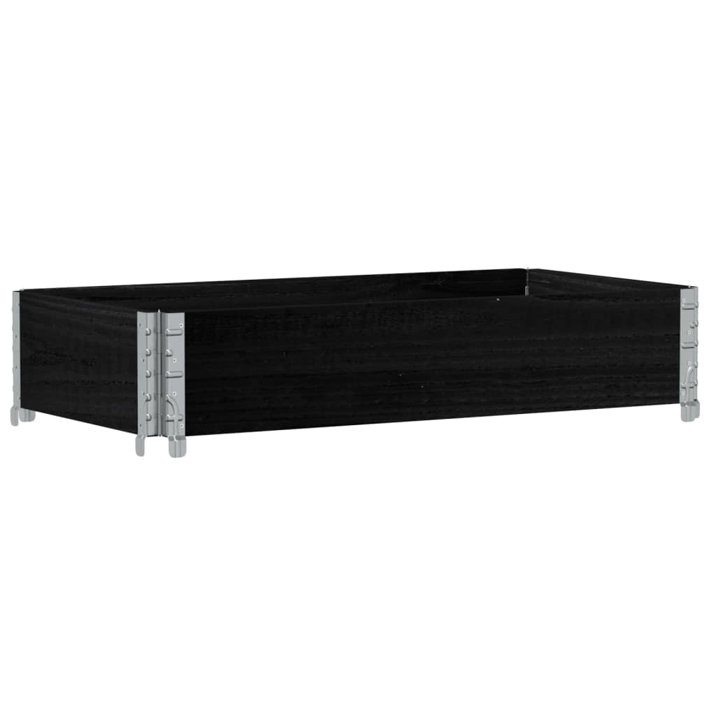 Vidaxl Planning Box 100x50 cm pevná borovice černá černá černá