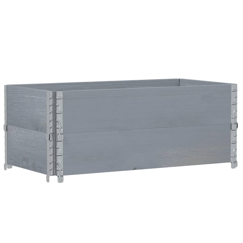 Plánovací schránka Vidaxl 100x50 cm pevná borovice šedá