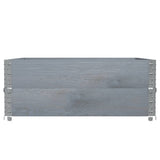 Plánovací box Vidaxl 100x100 cm pevná borovice šedá