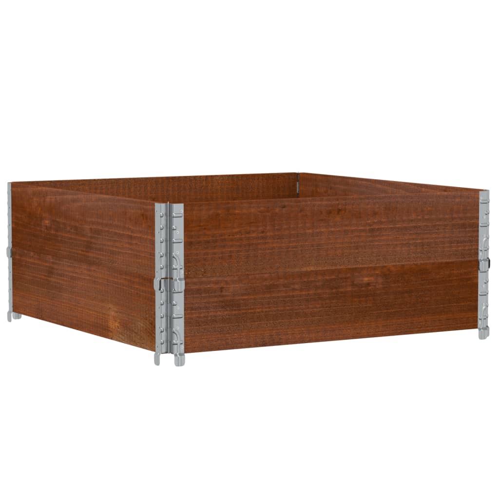 Vidaxl Planning Box 100x100 cm pevná borovice hnědá
