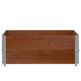 Vidaxl Planning Box 100x100 cm pevná borovice hnědá