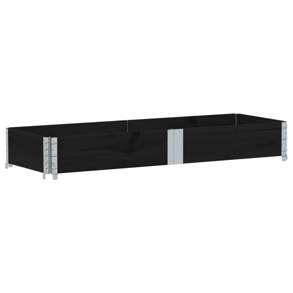 Vidaxl Planning Box 150x50 cm pevná borovice černá