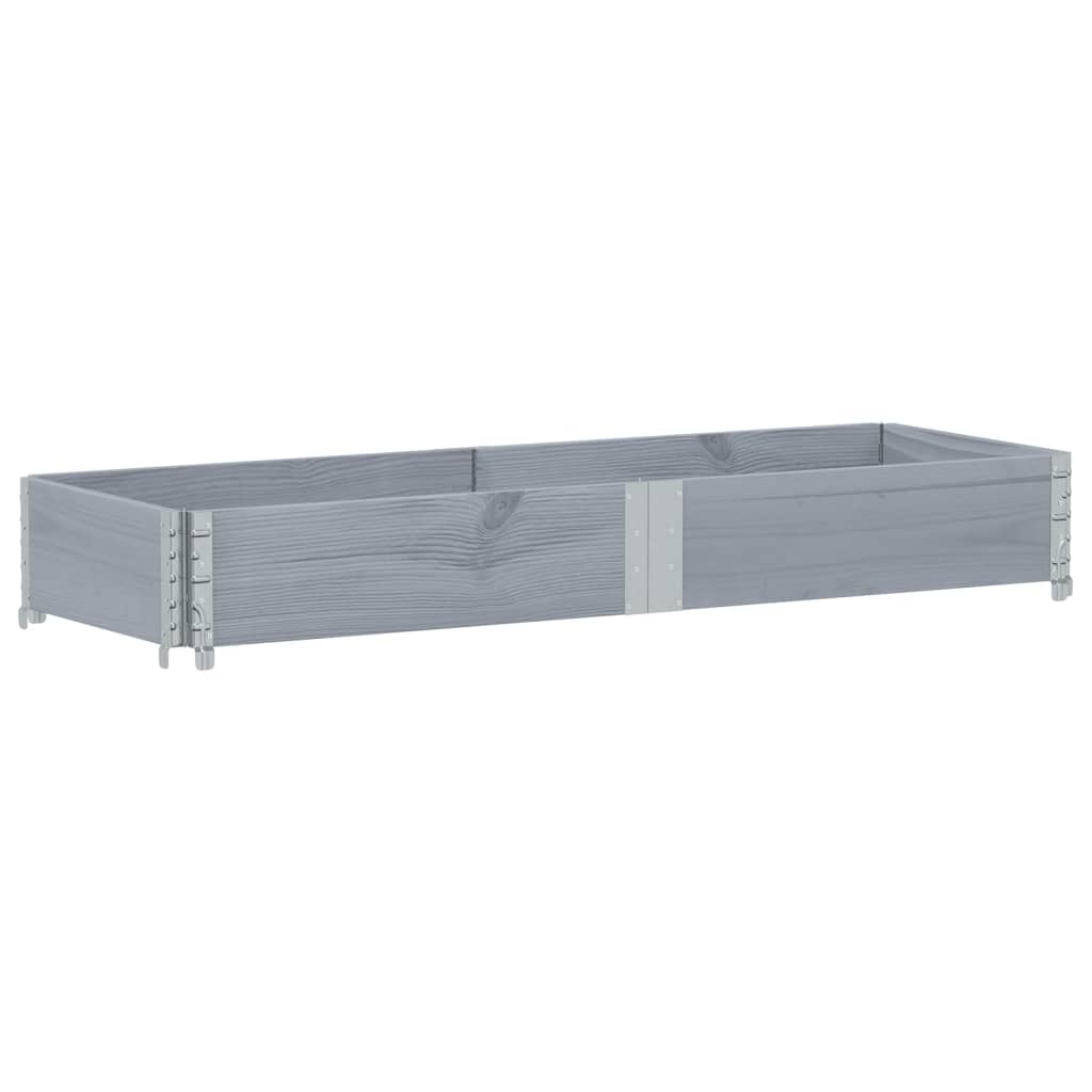 Spanter Vidaxl 150x50 cm pevná borovice šedá