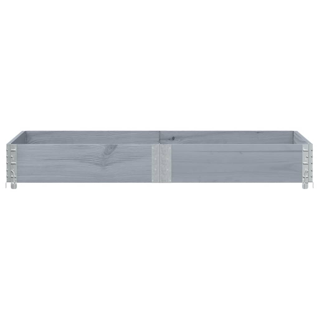 Spanter Vidaxl 150x50 cm pevná borovice šedá