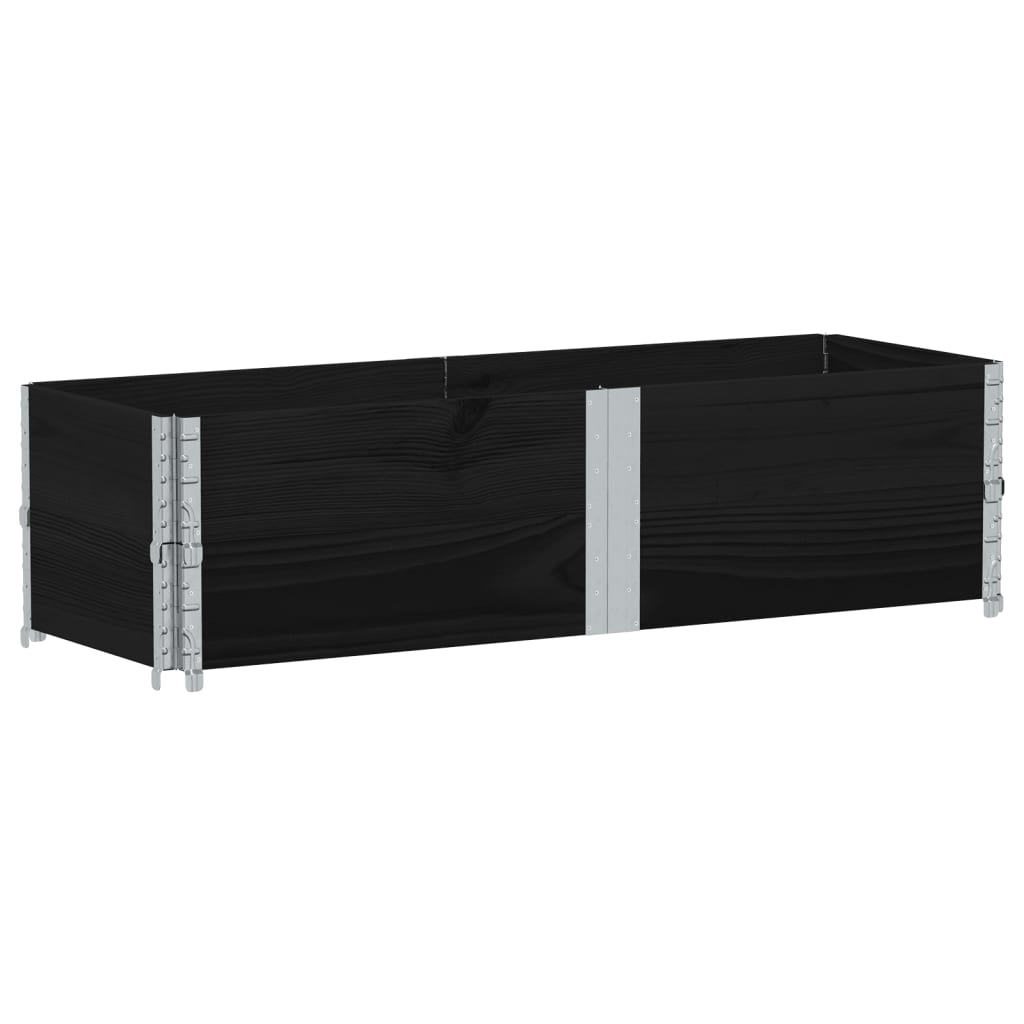 Vidaxl Planning Box 150x50 cm pevná borovice černá
