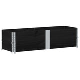 Vidaxl Planning Box 150x50 cm pevná borovice černá