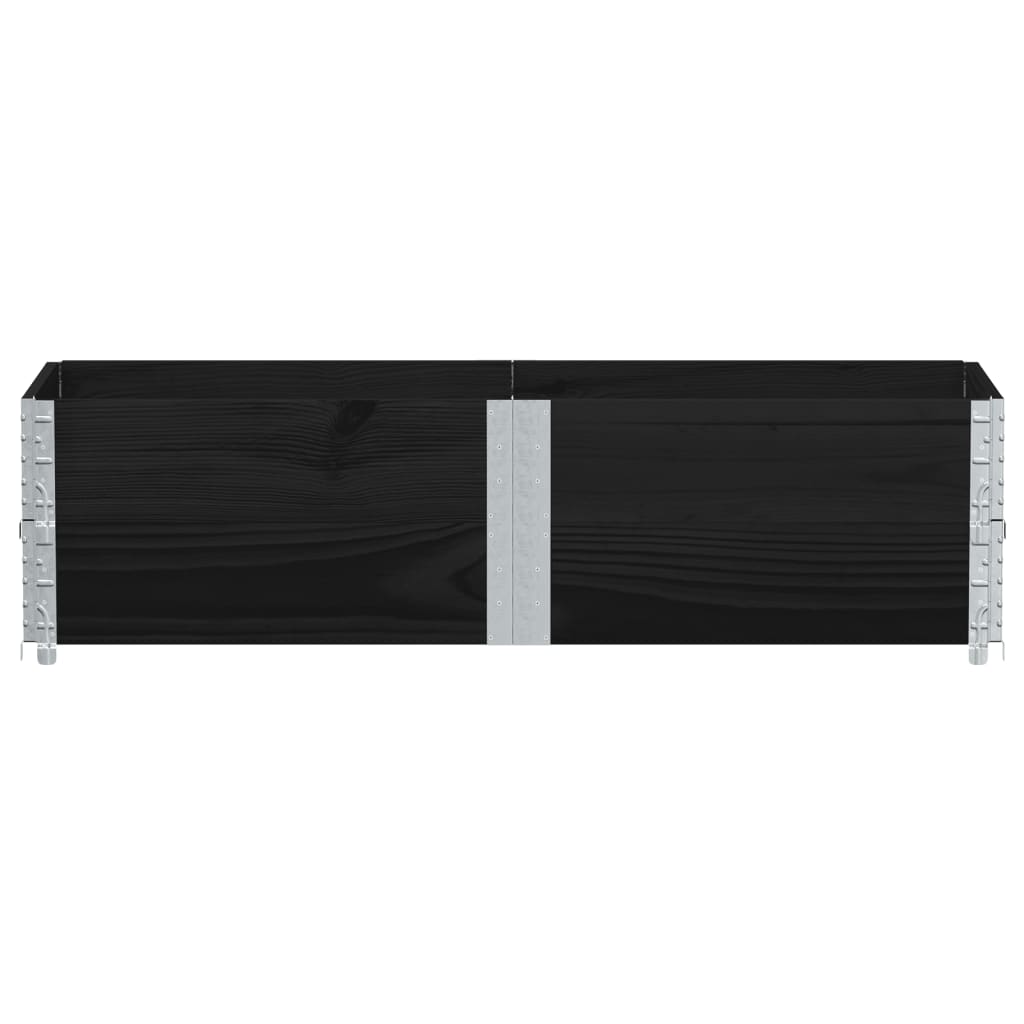 Vidaxl Planning Box 150x50 cm pevná borovice černá