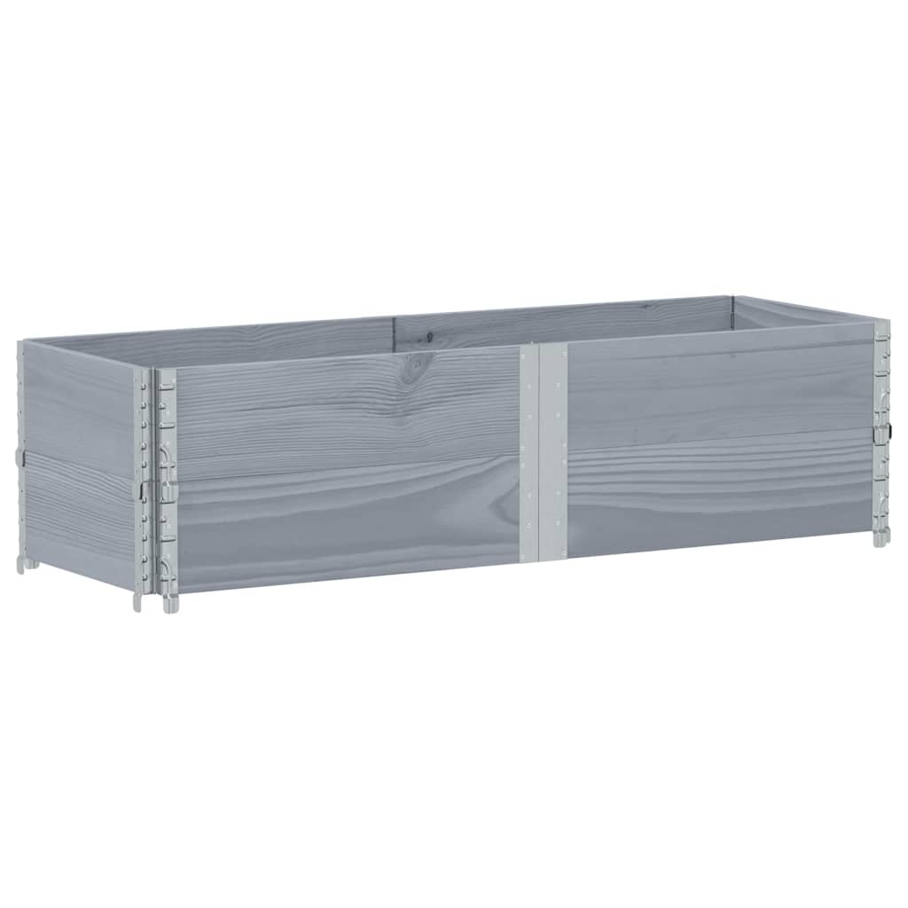 Spanter Vidaxl 150x50 cm pevná borovice šedá