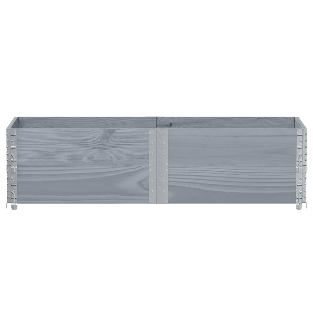 Spanter Vidaxl 150x50 cm pevná borovice šedá