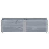 Spanter Vidaxl 150x50 cm pevná borovice šedá