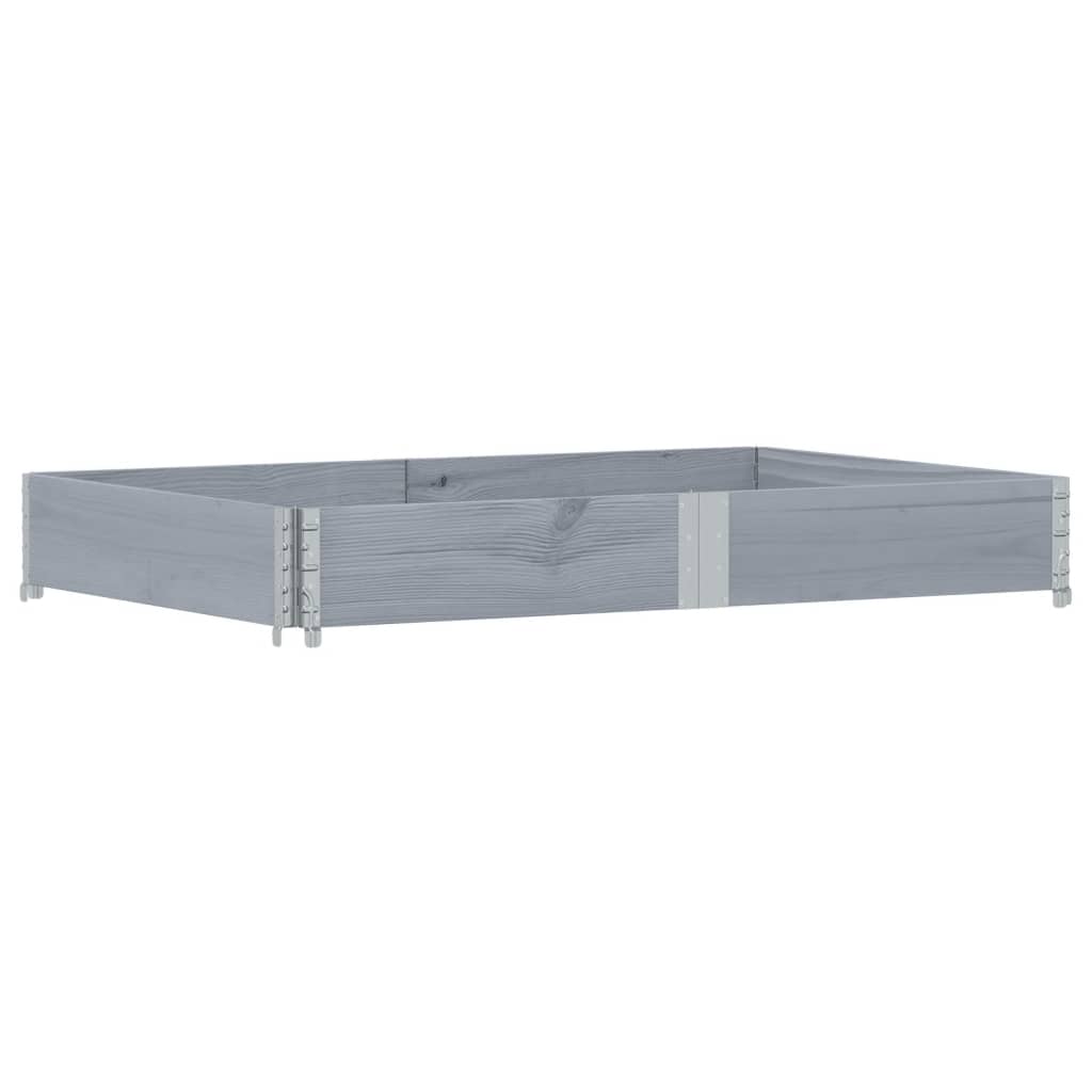 Plánovací box Vidaxl 150x100 cm pevná borovice šedá