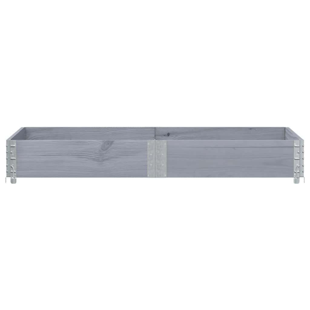 Plánovací box Vidaxl 150x100 cm pevná borovice šedá