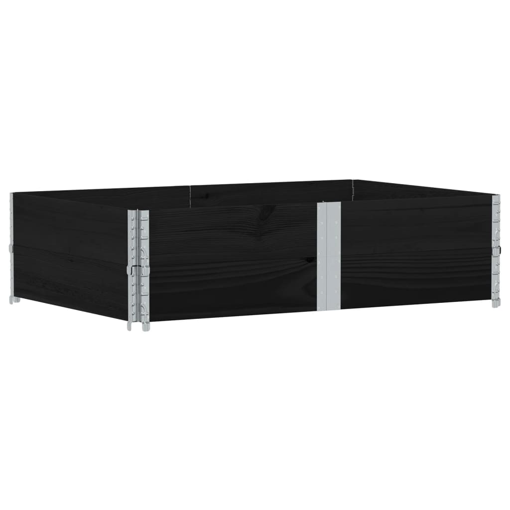 Vidaxl Planning Box 150x100 cm pevná borovice černá