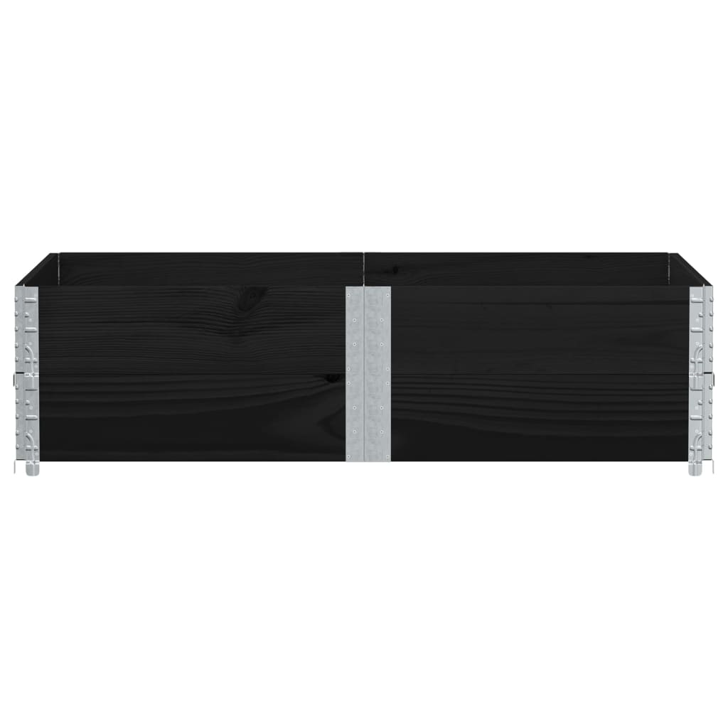 Vidaxl Planning Box 150x100 cm pevná borovice černá