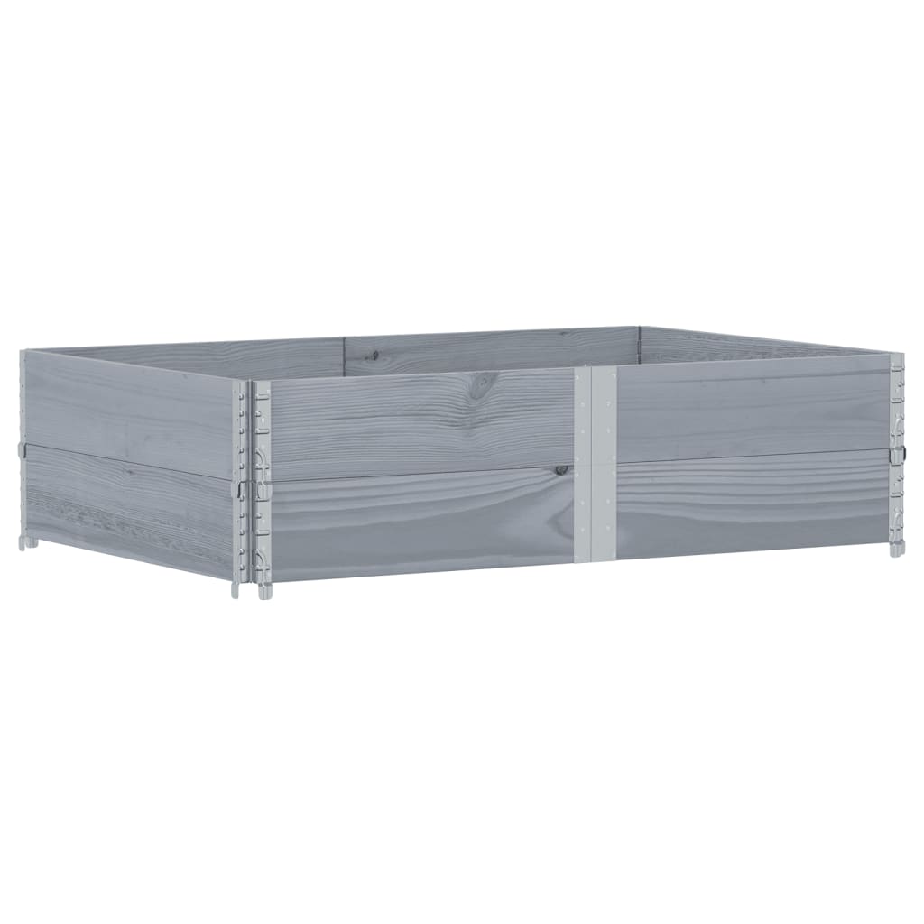 Plánovací box Vidaxl 150x100 cm pevná borovice šedá