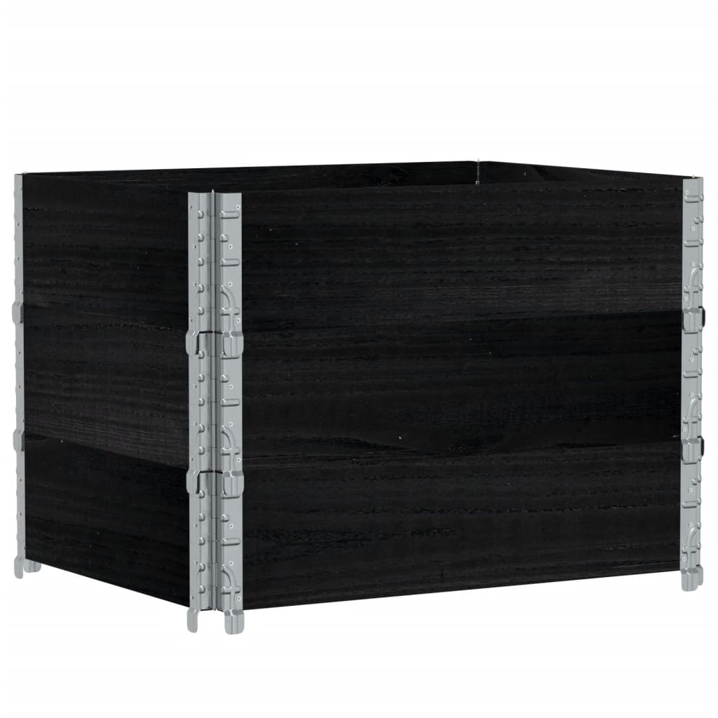 Vidaxl Planning Box 80x60 cm pevná borovice černá