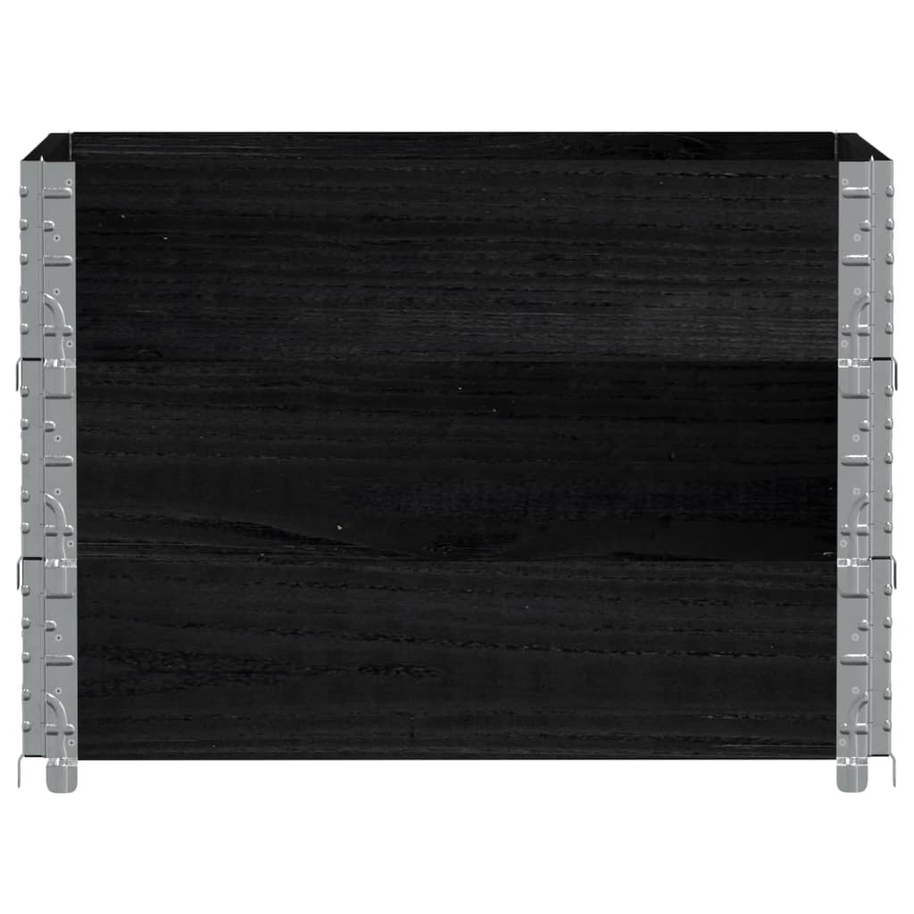 Vidaxl Planning Box 80x60 cm pevná borovice černá