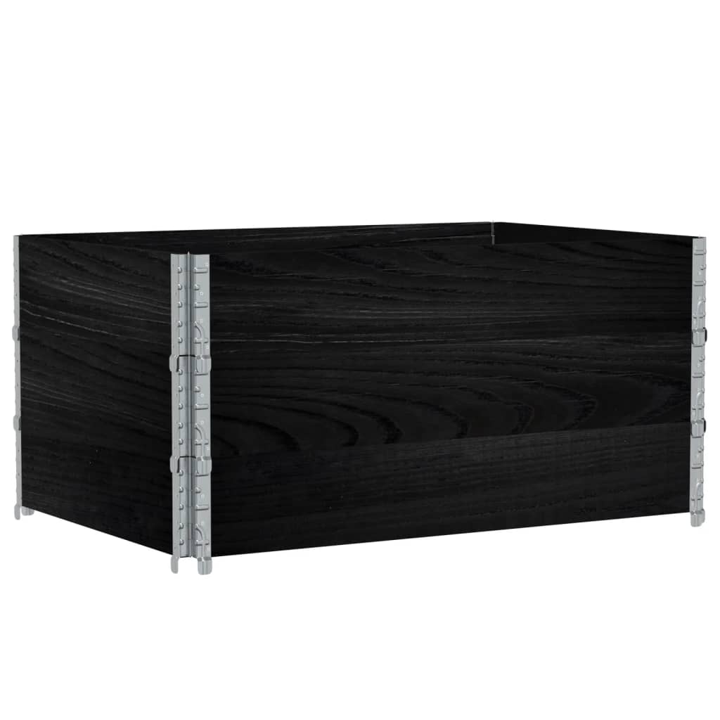 Vidaxl Planning Box 120x80 cm pevná borovice černá