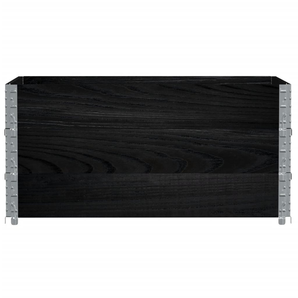 Vidaxl Planning Box 120x80 cm pevná borovice černá